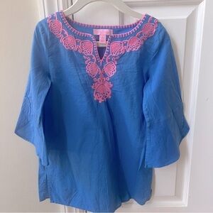 Lilly Pulitzer Girls Piet Coverup, Size Small